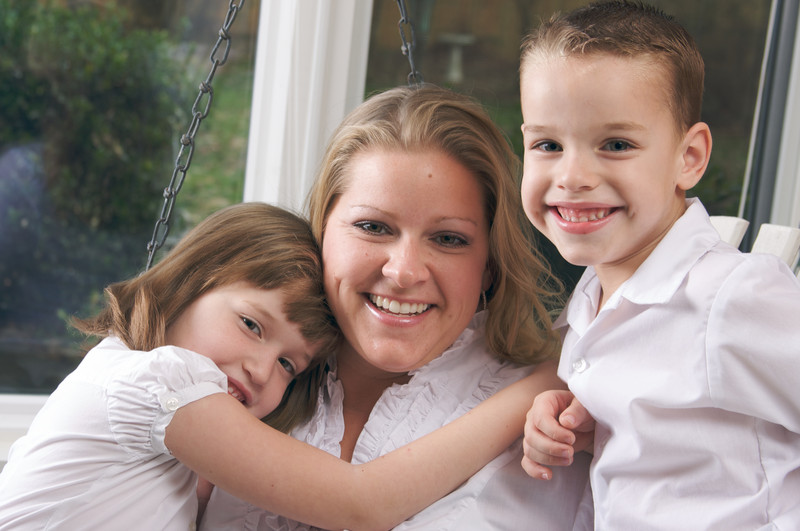 Parent with children